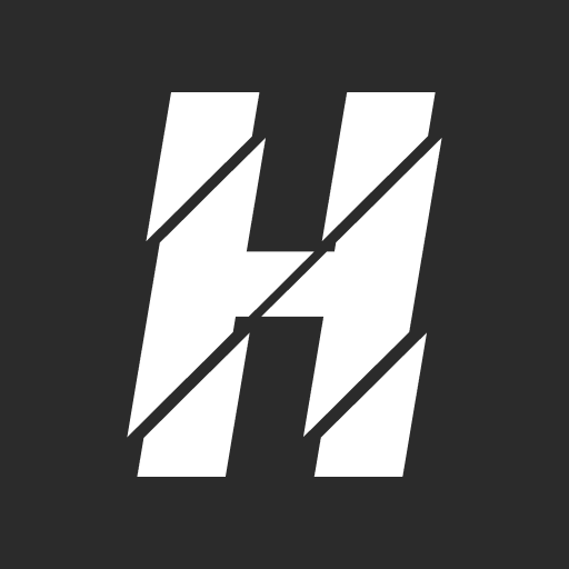 Иконка Happ: чёрный квадрат, белая буква H